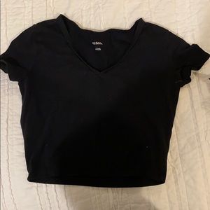 Black crop top